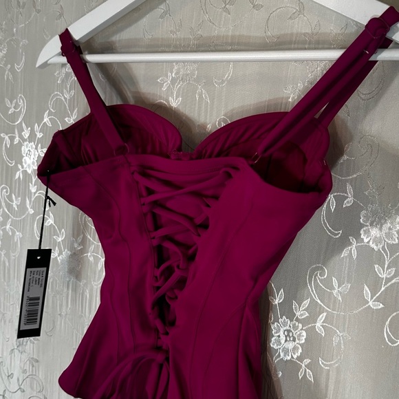 TA3 “Lushy” Sculpting One-Piece Swimsuit Berry Size XS Short (C Cup) – NWT - Picture 9 of 10